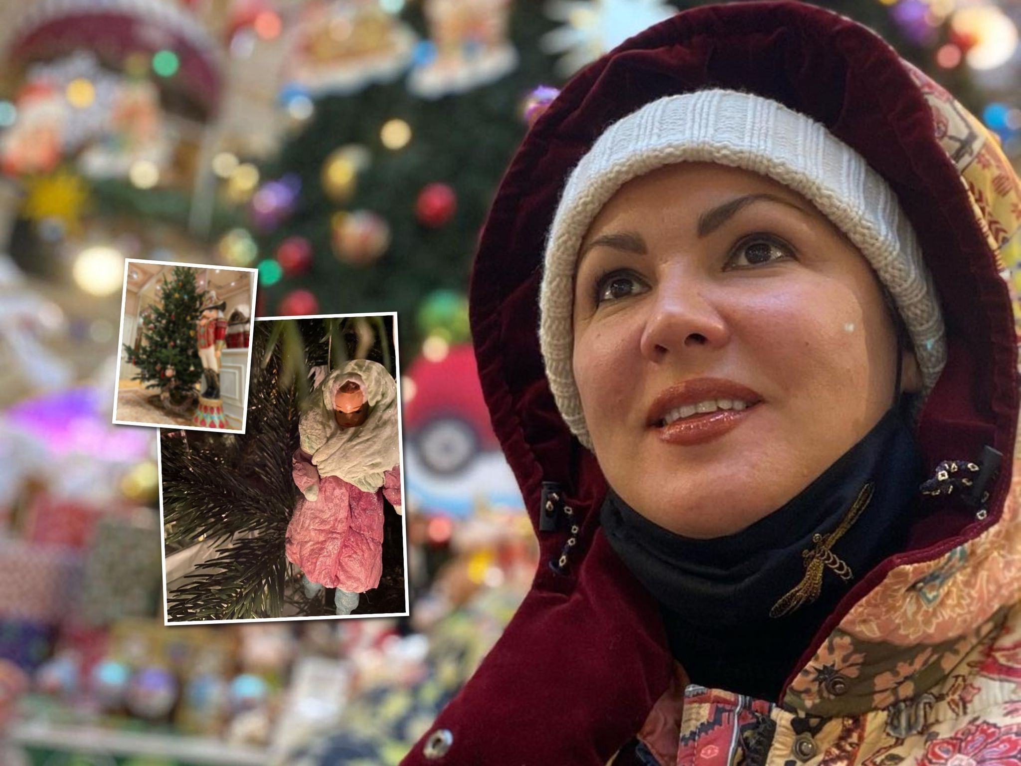 Новогодний карнавал: Анна Нетребко украсила елку в стиле начала XX века